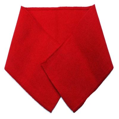 Rugby Knit Shirt Collar - Red 3.5" x 16" Self-Finished Hemmed Ribbed Trim (M515.13)