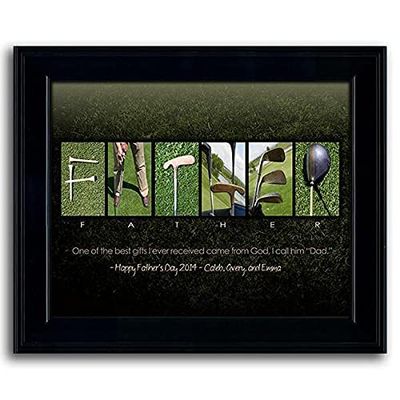 FATHER - Personalized Art for Father's Day from Children (Golf)