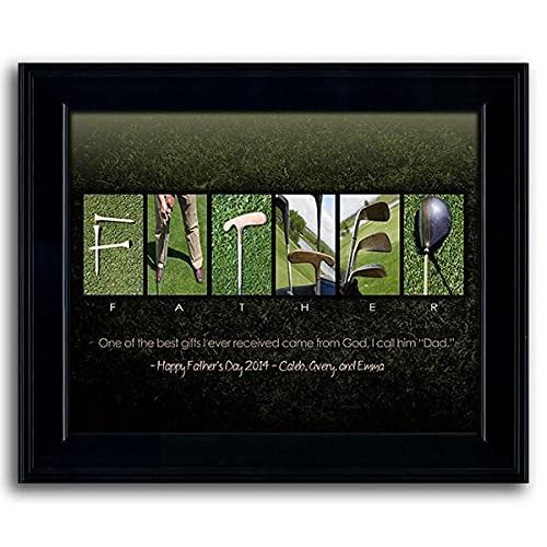 FATHER - Personalized Art for Father's Day from Children (Golf)