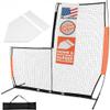 Aceletiqs Flexible L Screen Baseball Pitching Net 7x7ft Pitching Screen Protector with Metal Base, Fiberglass Poles, and Polyester Netting [Carry Bag Included] view 1