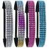FROG SAC 4 Rhinestone Headbands for Women, Adjustable Non Slip Sports Headband for Women, Bling Hairbands view 1