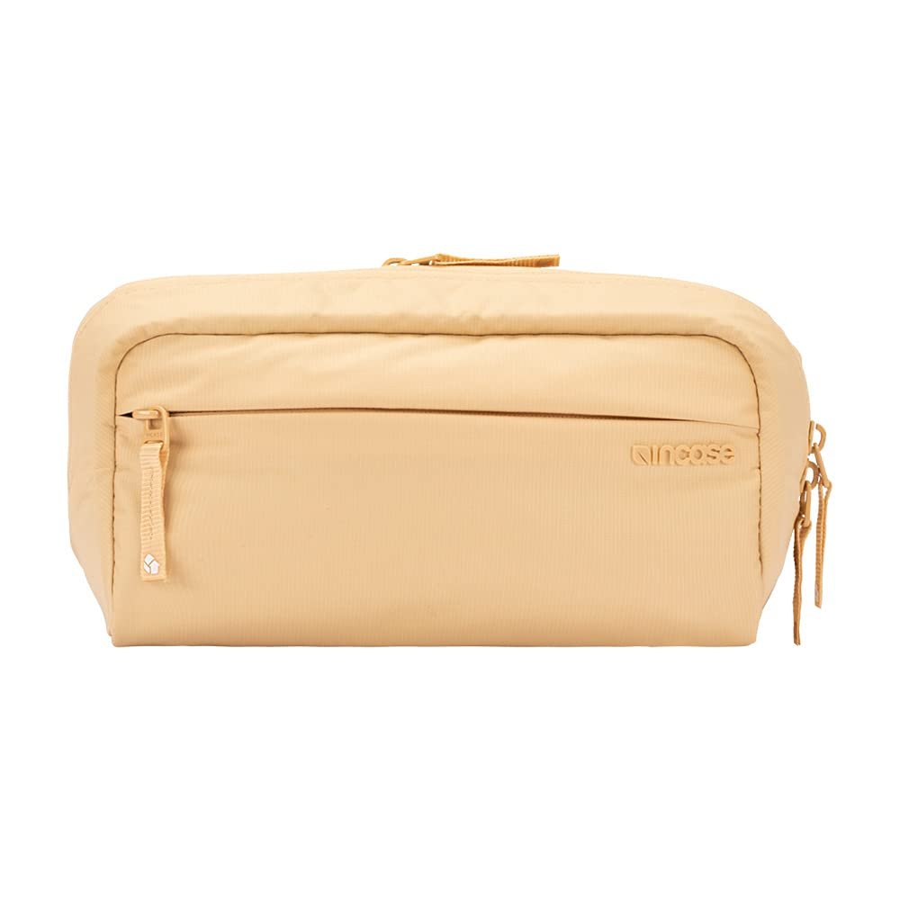 Incase Hipsack with Bionic - Durable Crossbody Bag Made With Recovered Plastic - Two Zippered Compartments, Quick Access Pocket, Sustainable Fanny Pack, Travel Bag, Everyday Carry - Sand