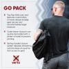 Vertx Go Pack, Outdoor Backpack with Drawstring for Tactical Hiking Camping EDC Gear, Travel Essentials, Packable Lightweight Day Pack, or Gym Bag, Its Black view 4