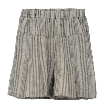 ContiKids Toddler Girls Boys Summer Cotton Shorts Kids Comfortable Fashion Pull On Embroidery Shorts 5 Linen Green