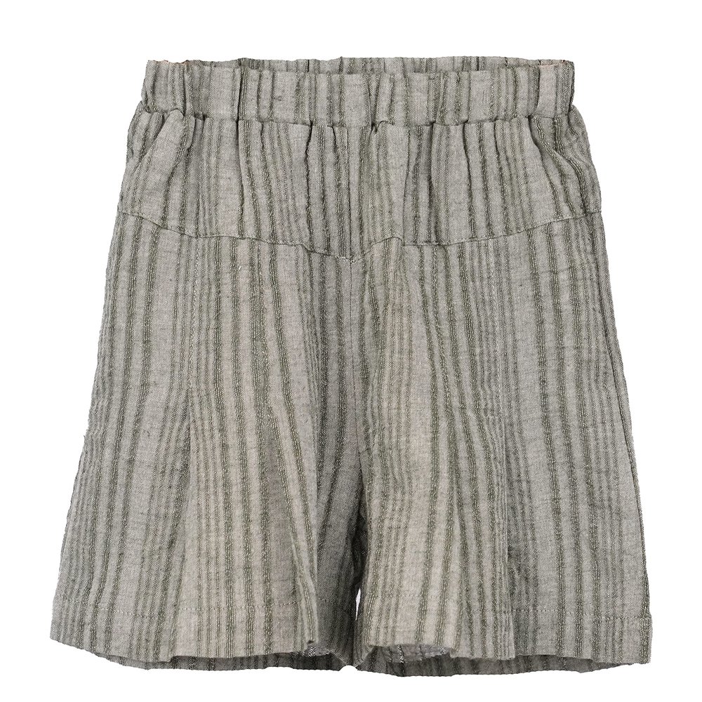 ContiKids Toddler Girls Boys Summer Cotton Shorts Kids Comfortable Fashion Pull On Embroidery Shorts 5 Linen Green