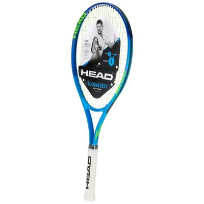 HEAD Ti. Conquest Tennis Racquet, Nano Titanium Technology, Oversized 108 sq in Head, Lightweight O-Beam Construction, Pre-Strung Beginner & Recreational Tennis Racquet, 4 1/4 Inch Grip