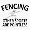 CNW Studio Fencing Other Sports Pointless Vinyl Waterproof Sticker Decal Car Laptop Wall Window Bumper Sticker 5" view 1