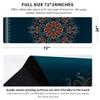 nuveti Printed Travel Yoga Mat-1/16 Inch Thick Non Slip Fitness Workout Mat with Carrying Bag, Foldable Lightweight Suede & Natural Rubber Yoga Mat for Yoga Pilates and Fitness 72" L x 24" W x 1.5mm view 2