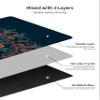 nuveti Printed Travel Yoga Mat-1/16 Inch Thick Non Slip Fitness Workout Mat with Carrying Bag, Foldable Lightweight Suede & Natural Rubber Yoga Mat for Yoga Pilates and Fitness 72" L x 24" W x 1.5mm view 4