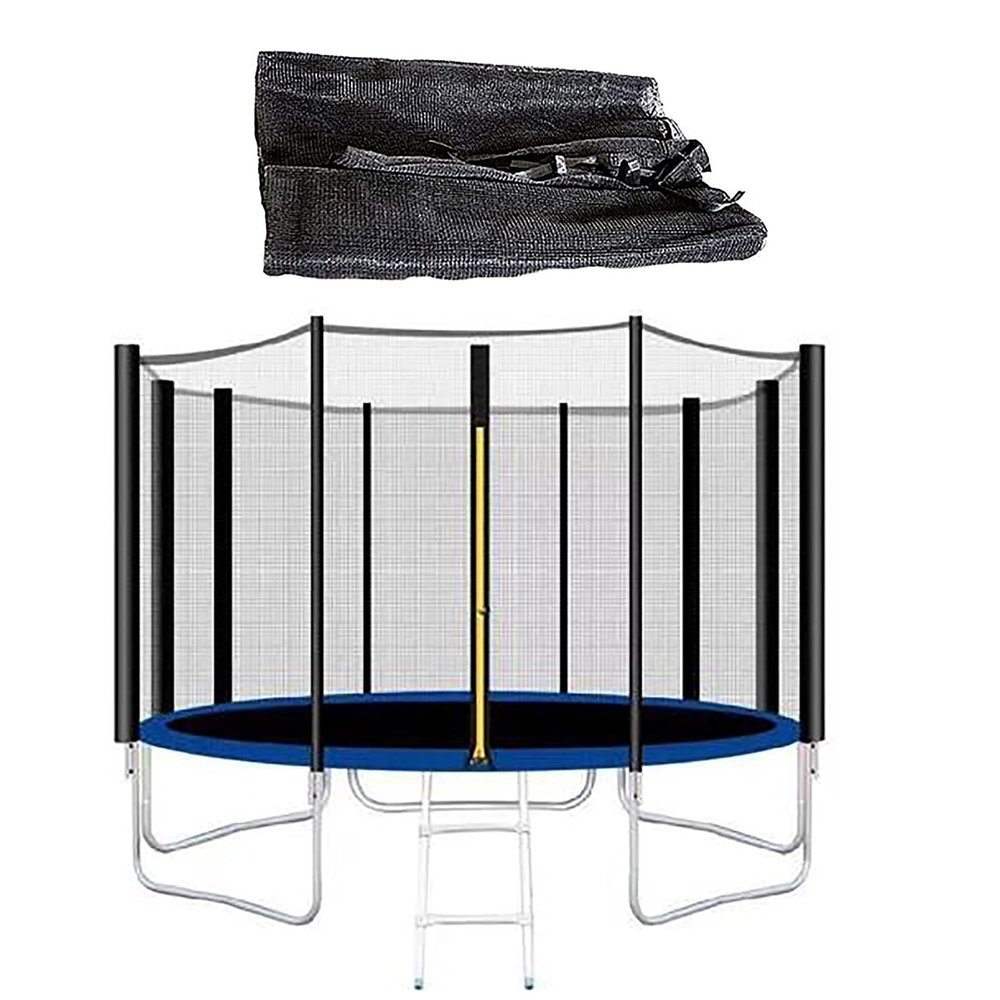 LJHSS Trampolines Replacement Net,Tear and Weather-Resistant Replacement Safety Enclosure Net,with Zipper & Buckle
