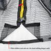 LJHSS Trampolines Replacement Net,Tear and Weather-Resistant Replacement Safety Enclosure Net,with Zipper & Buckle view 3