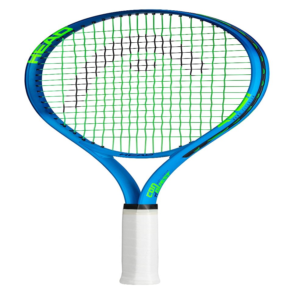 HEAD Ti. Conquest Tennis Racquet, Nano Titanium Technology, Oversized 108 sq in Head, Lightweight O-Beam Construction, Pre-Strung Beginner & Recreational Tennis Racquet, 4 3/8 Inch Grip