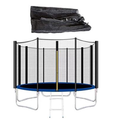 LJHSS Trampolines Replacement Net,Tear and Weather-Resistant Replacement Safety Enclosure Net,with Zipper & Buckle