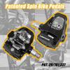 Venzo Compatible with Shimano SPD-SL & Shimano SPD System for Indoor Fitness Exercise Bike Bicycle Pedals & Cleats with 9/16" Heavy Duty Spindles Sealed Bearing - Pedals + Cages + Tool view 2