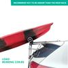 HUIMENG Kayak Roller - Load Assist Prevent Sideslip with Adjustable Tightness and Angle Boat for Mounting Kayaks Canoes to Car TopsCrossbarsRoof Racks or Roof Pads,Load 220lbs, silver view 2