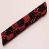Matsumi Craft Fan Holder, Made in Japan, 9.3 inches (23.5 cm), Inden Style, Mosaic, Red view 2