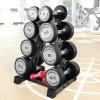 BRTGYM Dumbbells Rack Weight Stand (Rack Only), 13GA Steel Constructed, Max Support 470lbs, 4- Tier Compact Design 16.3"L x 15.6"W x 24.5"H view 1