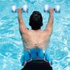 UNAOIWN Water Dumbbell Set for Aquatic Aerobics Exercise, Training Aid for Aquatic Fitness, Swim Gloves Version-Blue view 3