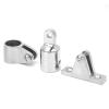 16Pcs Bimini Top Hinge Rail Mount Boat 3-Bow Bimini Top Cover Cap Stainless Steel Boat Fittings Hardware Hinge Mount Jaw Slide Bimini Top Eye End Kit 25mm/1in view 2