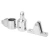 16Pcs Bimini Top Hinge Rail Mount Boat 3-Bow Bimini Top Cover Cap Stainless Steel Boat Fittings Hardware Hinge Mount Jaw Slide Bimini Top Eye End Kit 25mm/1in view 4