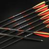 Spine 300 Arrow 27 Inch Arrow Target Practice Arrow Hunting Arrow Carbon Arrows Compound Bow Recurve Bow Adult Youth Archery Indoor Outdoor Shooting Bullet Tip 12pc view 2