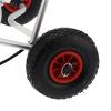 EVTSCAN Heavy Duty Kayak Cart, Universal Kayak Carrier Aluminum Alloy Dual Leg Kayak Cart Foldable Canoe Boat Carrier with 10in Inflation Tires view 4