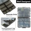 TOPFORT 187/343pcs Fishing Accessories Kit, Organized Fishing Tackle Box with Tackle Included,Fishing Gift for Men view 4