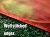 Winged Sirenny 98" Hand Painted Flowy Silk Ribbon Streamer with Rods, Church Liturgical Praise, Worship Adoration Dance Ribbon Banner (Goldenrod) view 4