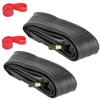 700x35C/38C/40C/43C Bike Inner Tube with Schrader Valve 48mm, 2 Pack Premium Butyl Rubber Bike Tire Tube with 2 Rim Strip for 700c Road Bicycle view 1