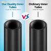 700x35C/38C/40C/43C Bike Inner Tube with Schrader Valve 48mm, 2 Pack Premium Butyl Rubber Bike Tire Tube with 2 Rim Strip for 700c Road Bicycle view 3
