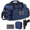 DBTAC Gun Range Bag Small | Tactical 2x Pistol Shooting Range Duffle Bag with Lockable Zipper for Handguns and Ammo (Urban Blue) view 1