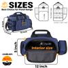 DBTAC Gun Range Bag Small | Tactical 2x Pistol Shooting Range Duffle Bag with Lockable Zipper for Handguns and Ammo (Urban Blue) view 2