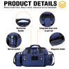 DBTAC Gun Range Bag Small | Tactical 2x Pistol Shooting Range Duffle Bag with Lockable Zipper for Handguns and Ammo (Urban Blue) view 3
