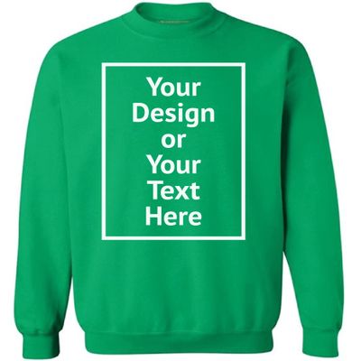 Awkward Styles Personalized Sweatshirt - Men Women DIY Add Your Photo Image Your Own Custom Text Green 5XL