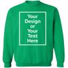 Awkward Styles Personalized Sweatshirt - Men Women DIY Add Your Photo Image Your Own Custom Text Green 5XL view 1