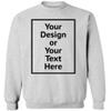 Awkward Styles Personalized Sweatshirt - Men Women DIY Add Your Photo Image Your Own Custom Text Grey XL view 1