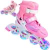 ICRPSTU 2 in 1 Roller Skates 4 Size Adjustable Roller Skates for Kids and Adults Outdoor Flashing Wheel Skates view 1