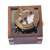 Engraved Sundial Compass with Leather case - Traveler Gift - Inspirational Gift - Adventurer Gift - Wedding Gift - Baptism Gift - (Sundial Watch Personalized) view 4