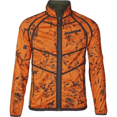 Seeland Vantage Reversible Fleece Pine Green/InVis Orange Blaze Large Green