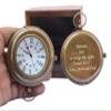 Engraved Brass Compass- Personalized Sundial Compass, Viking Compass Unique Gift with Leather Case, Adventurer Gift - Wedding Gift - Baptism Gift (Mom & Dad) view 1