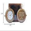 Engraved Brass Compass- Personalized Sundial Compass, Viking Compass Unique Gift with Leather Case, Adventurer Gift - Wedding Gift - Baptism Gift (Mom & Dad) view 4