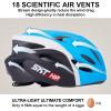 SKT HP Toddler Bike Helmet, Adjustable Helmet for Kids and Youth with Detachable Magnetic Goggles, Bicycle Cycling Skate Scooter Skateboard Helmet for Boys and Girls Blue view 4