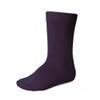 tiemart Boys' Crew Dress or Everyday Socks, One Pair (Medium 3 to 7 years old Eggplant Purple Solid) view 1