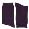 tiemart Boys' Crew Dress or Everyday Socks, One Pair (Medium 3 to 7 years old Eggplant Purple Solid) view 2