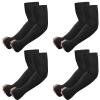Newbyinn UV Sun Protection Arm Sleeves with Thumb Hole for Men Women Youth, Cooling Sleeve to Cover Tattoo, Mid-Compression view 1