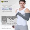 Newbyinn UV Sun Protection Arm Sleeves with Thumb Hole for Men Women Youth, Cooling Sleeve to Cover Tattoo, Mid-Compression view 2