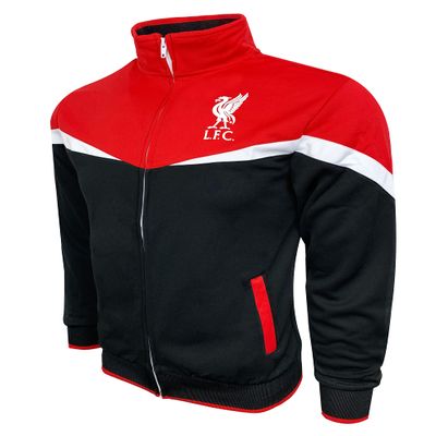 Boy's Liverpool Track Jacket With Zipper Pockets, Youth Sizes, Licensed Liverpool Jacket (Youth Small)