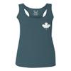 0085. Canadian Maple Leaf Flag Canada Pride Vintage Women's Tank Top Racerback (Indigo Blue Small) view 1