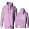 0085. Canadian Maple Leaf Flag Canada Pride Vintage Sweatshirt Pullover Hoodie (Light Purple, Large) view 1