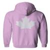 0085. Canadian Maple Leaf Flag Canada Pride Vintage Sweatshirt Pullover Hoodie (Light Purple, Large) view 3